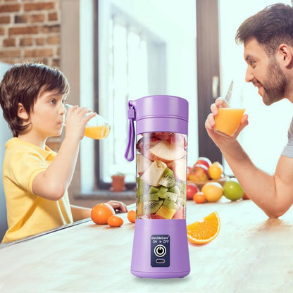 Juguera Licuadora 380ml Portátil USB Recargable Morado