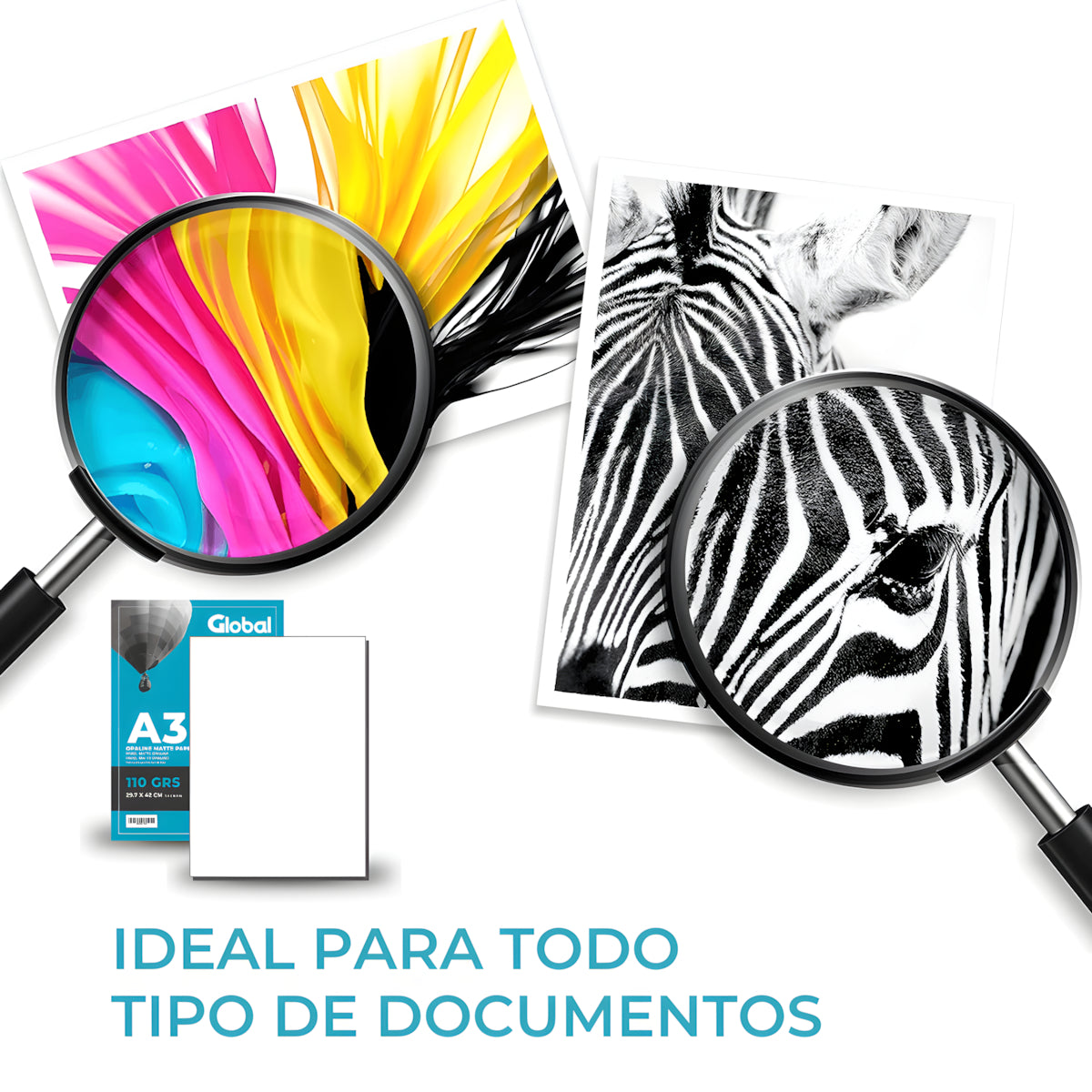 Papel Fotográfico Brillante Glossy A4 230g 20 Hojas