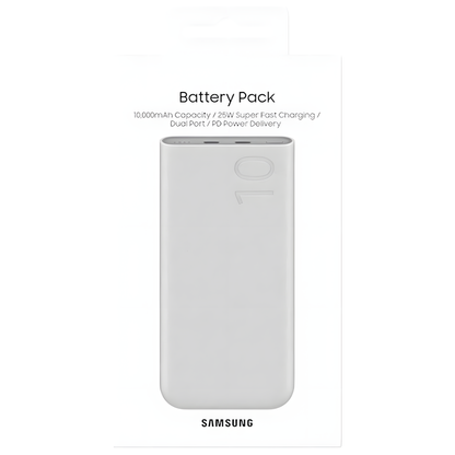 Batería Externa Samsung 10,000mAh Wireless Carga Rápida 25W