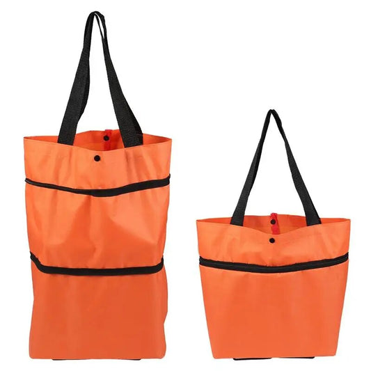 Carrito Compras Plegable Ruedas Bolsa Feria Resistente