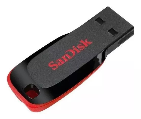 Pendrive SanDisk Cruzer Blade 16 GB negro y rojo