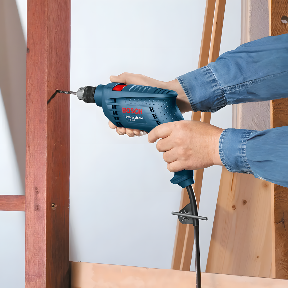 Taladro Percutor Bosch GSB 450 RE 450W 220V 10mm