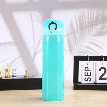 Termo Acero Inox 500ml. Frío/Calor Portátil Turqueza