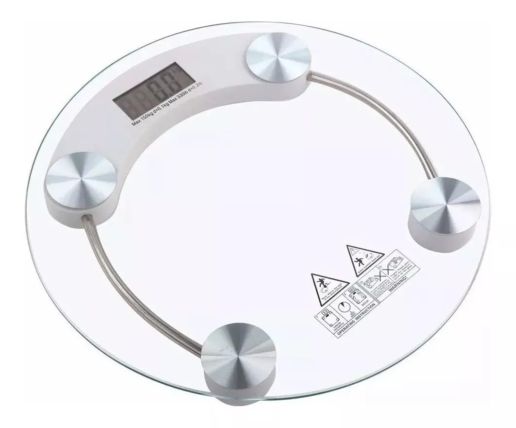 Balanza Baño Digital Vidrio Templado Redonda 180kg - imagen 2 | Netzo.cl