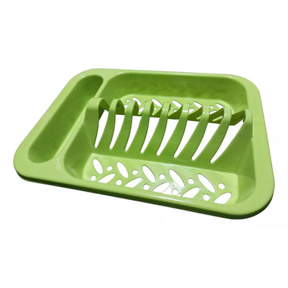 Seca Platos Plástico 1 Nivel Cocina Escurridor Verde
