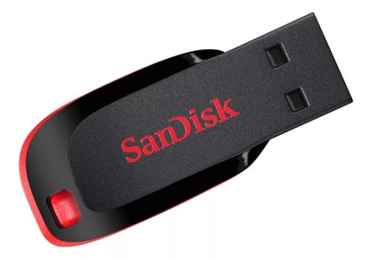 Pendrive SanDisk Cruzer Blade 16 GB negro y rojo