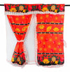 Cortina Cocina Navidad 120x120cm Visillo Set Festivo | Netzo Chile