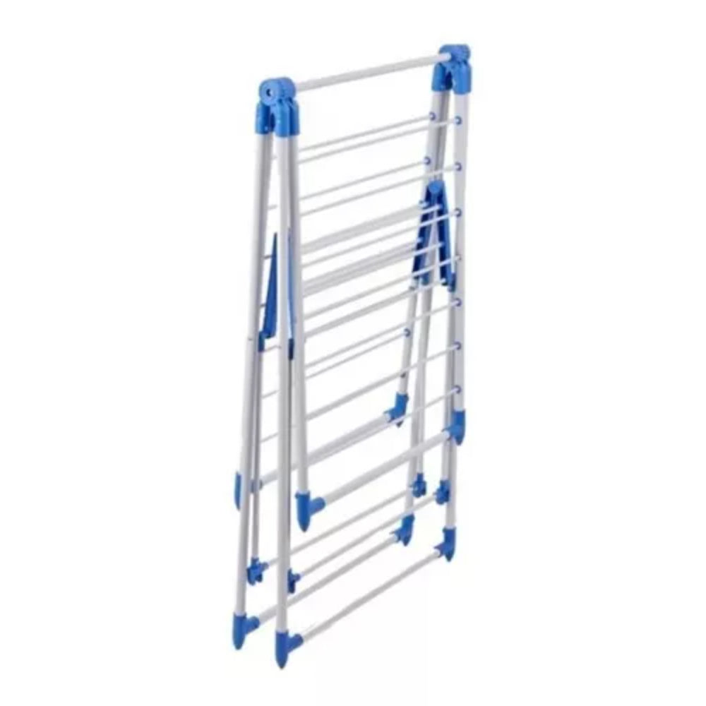 Tendedero De Ropa Plegable Rack 2 Niveles Útil Pequeño Espacio