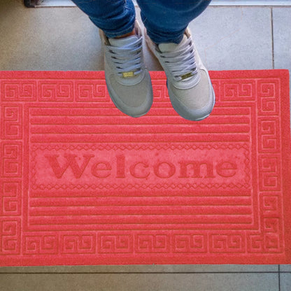 Alfombra Limpiapies Choapino 60x40 Antideslizante Entrada Terracota