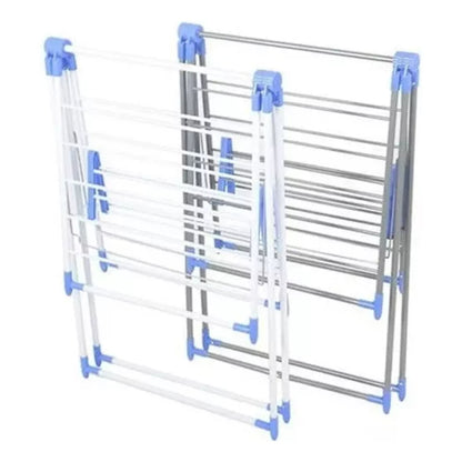 Tendedero De Ropa Plegable Rack 2 Niveles Útil Pequeño Espacio