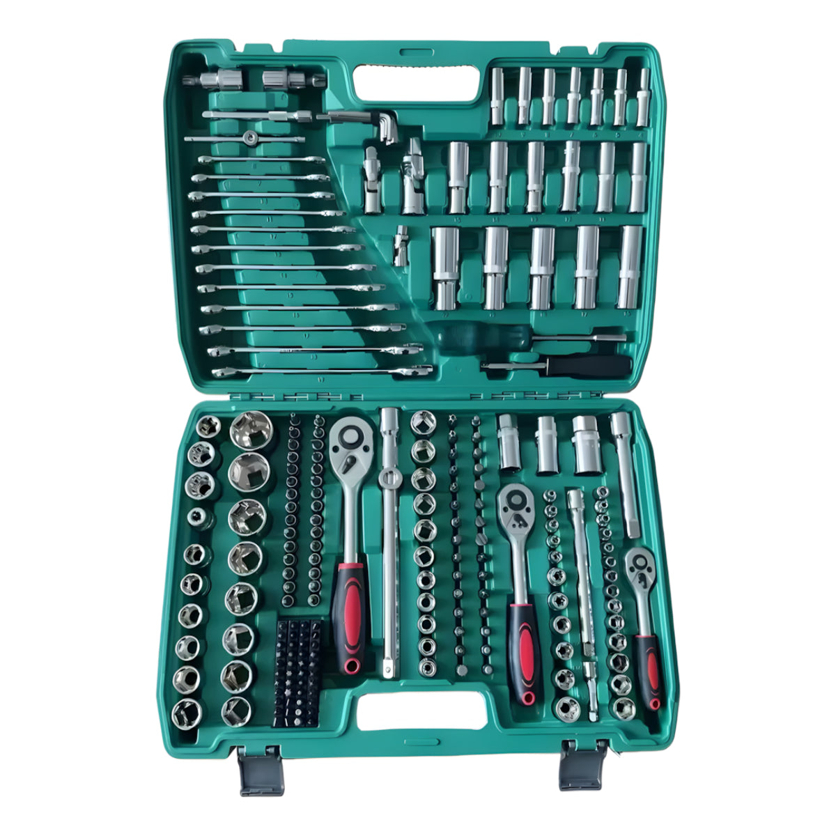 Maleta Set Caja Herramientas Dados Llaves 216 Piezas
