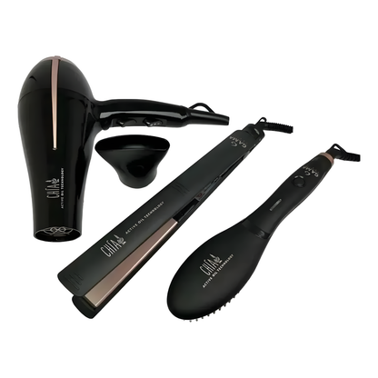 Pack Set Gama Elegance Alisador + Secador Bora + Cepillo Innova Mini