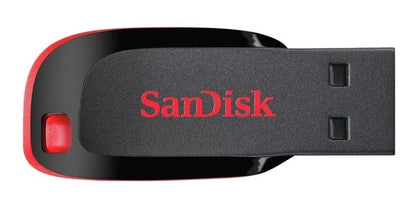 Pendrive SanDisk Cruzer Blade 16 GB negro y rojo