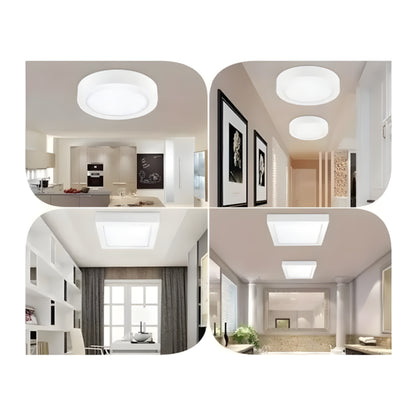 Foco Plafón Panel LED 18W Redondo Sobrepuesto | Blanco Frío 250mm