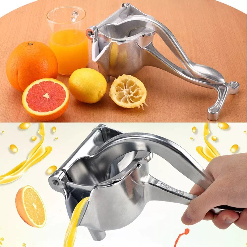 Dispensador Exprimidor Jugo Manual Aluminio Naranja Frutas