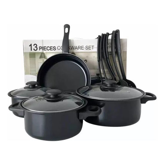 Ollas Antiadherente Set De 13 Utensilios Para El Hogar Cocina