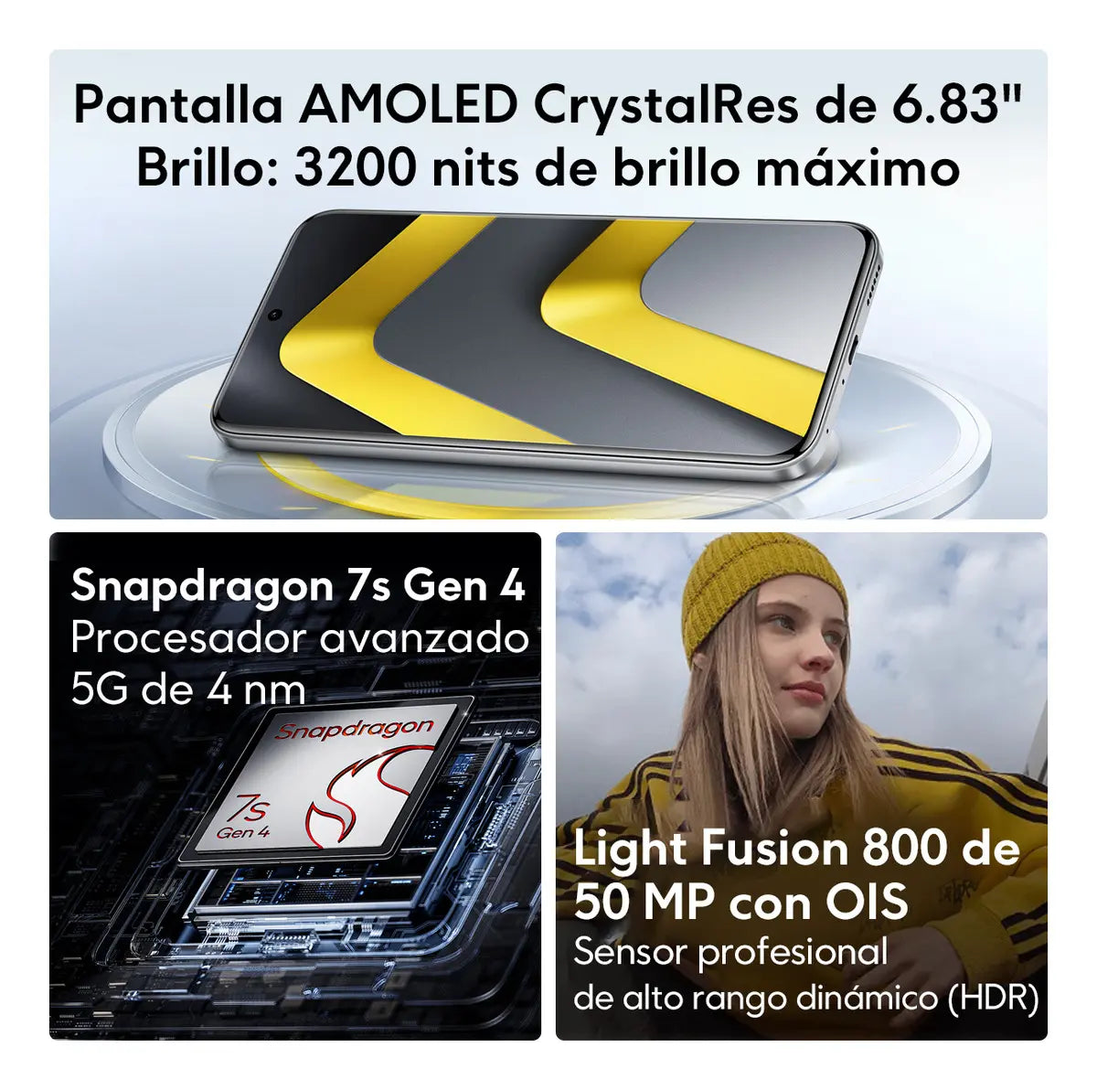 Xiaomi Poco M8 Pro 5G 256GB 8GB RAM Negro 6500mAh