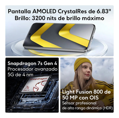 Xiaomi Poco M8 Pro 5G 256GB 8GB RAM Negro 6500mAh