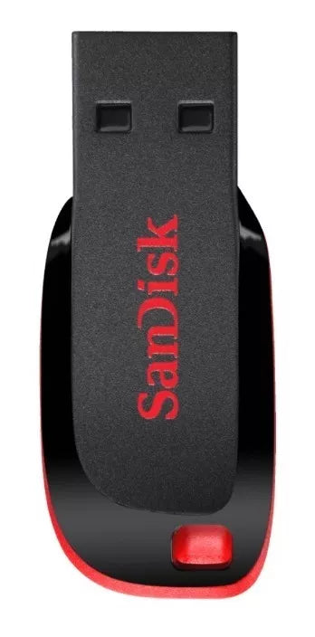 Pendrive SanDisk Cruzer Blade 16 GB negro y rojo