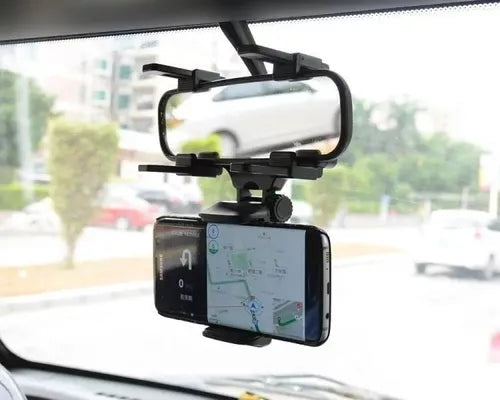 Soporte Porta Celular GPS Auto Para Espejo Retrovisor Universal