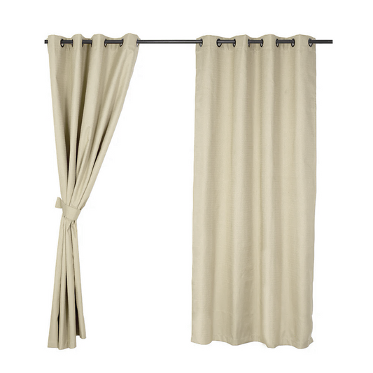 Cortina BlackOut 2 Paños 135x225 cm Gris Claro