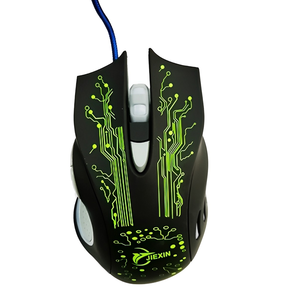 Mouse Gamer Jiexin X14 LED 6000 DPI Ergonómico PC | Netzo Chile