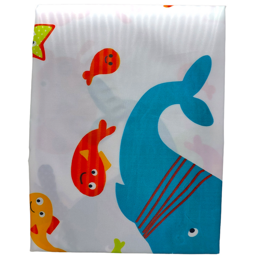 Cortina Baño Ducha Impermeable 180x180cm + Ganchos