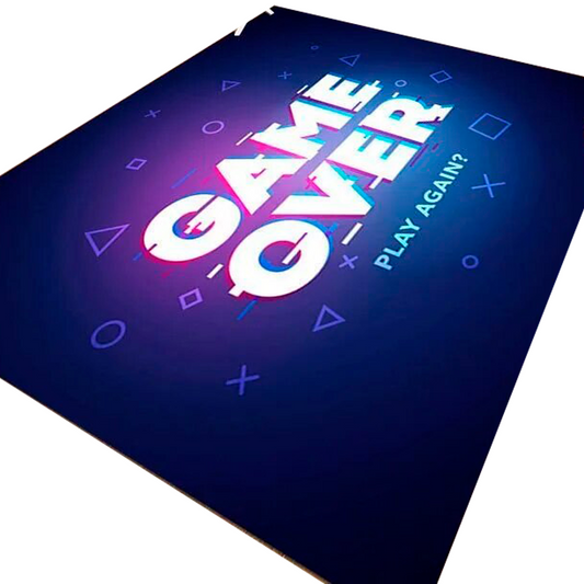 Alfombra Gamer 200x150 Decoración 3D Antideslizante