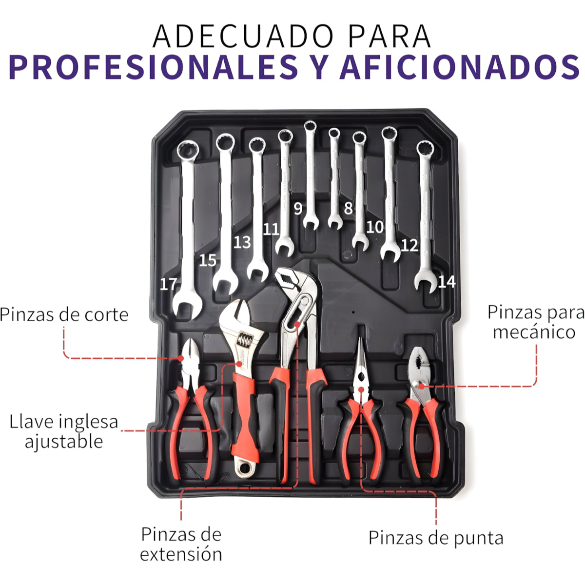 Caja De Herramientas Aluminio 187 Piezas Maleta c/ Ruedas