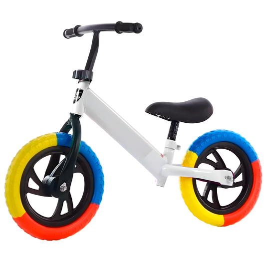 Bicicleta Equilibrio Niños Sin Pedales Aprendizaje Blanca