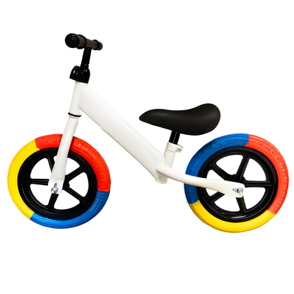 Bicicleta Equilibrio Niños Sin Pedales Aprendizaje Blanca