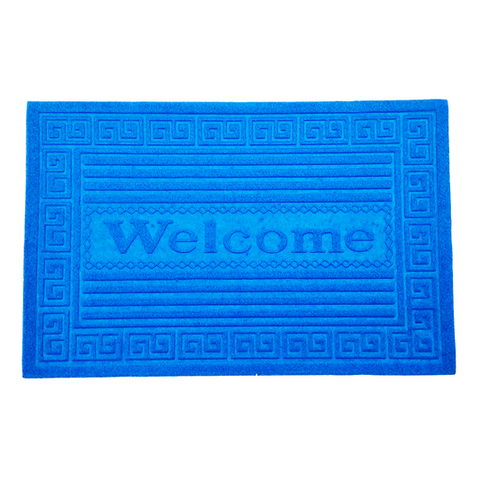 Alfombra Limpiapies Choapino 60x40 Antideslizante Entrada Azul