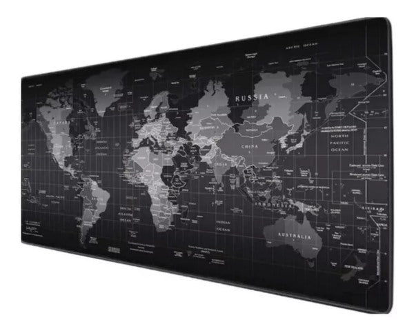 Mouse Pad Gamer Antideslizante 90cm X 40cm X 3 Mm Diseño Mapa Mundo