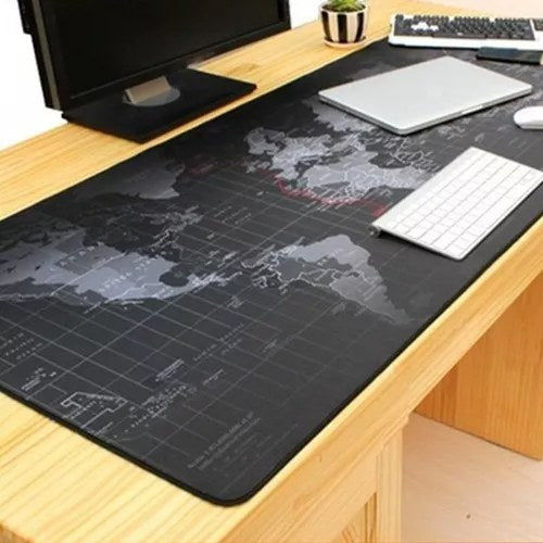 Mouse Pad Gamer Antideslizante 90cm X 40cm X 3 Mm Diseño Mapa Mundo