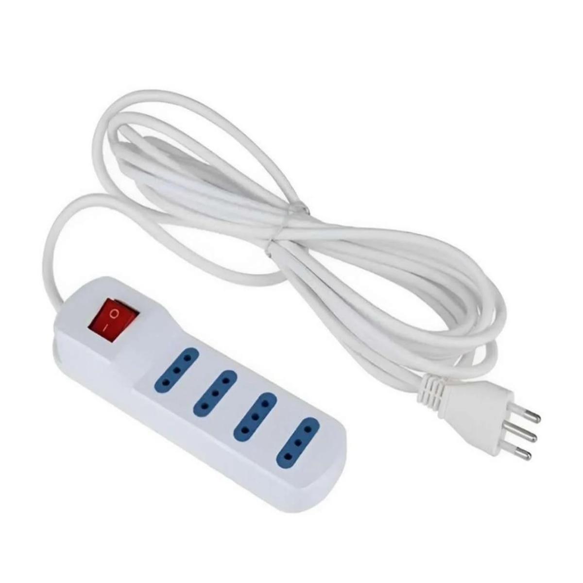 Alargador Zapatilla Eléctrica 4 Tomas 5m con Switch | Netzo.cl