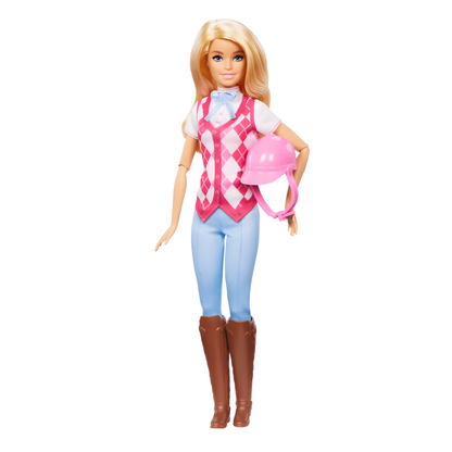 Muñeca Barbie Detective Malibú Equitación Caballos