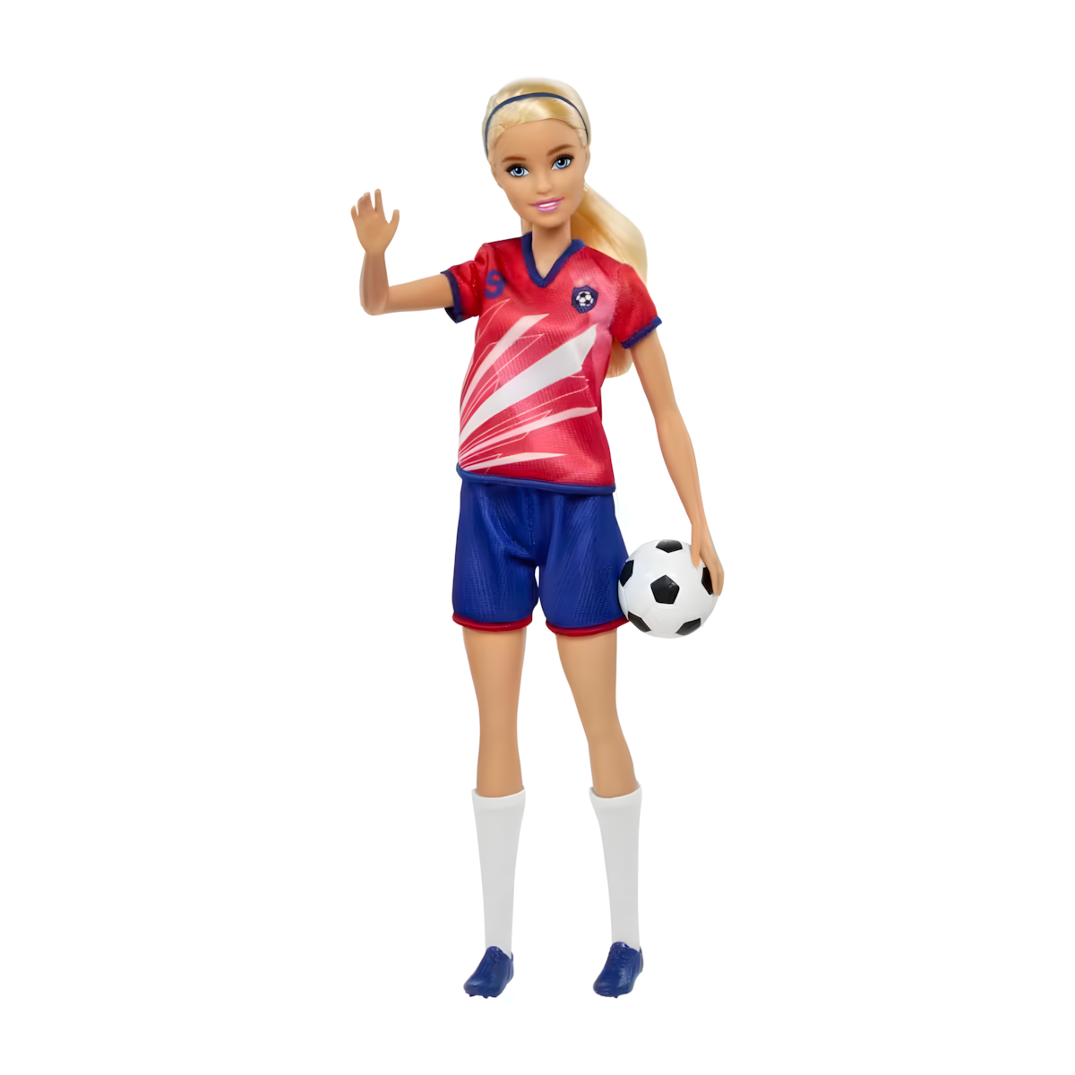 Muñeca Barbie Profesiones Jugadora De Fútbol Roja