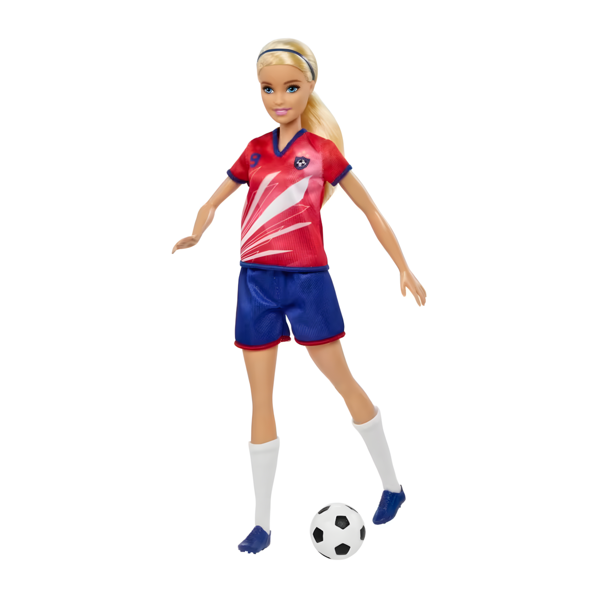 Muñeca Barbie Profesiones Jugadora De Fútbol Roja