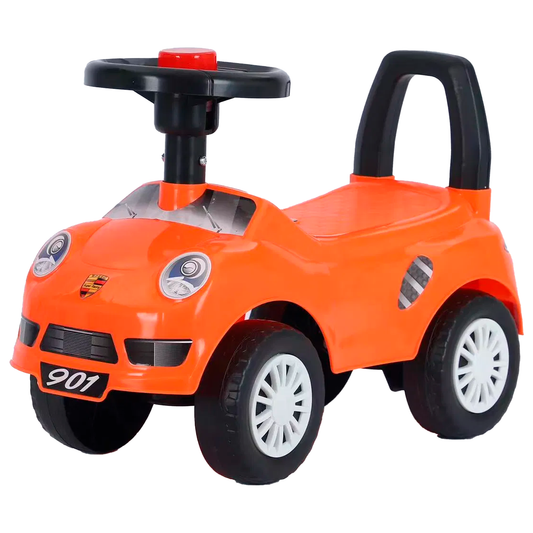 Correpasillo Auto Deportivo Niños Andador Sonidos Naranja