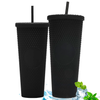 Pack 2 Vasos 700ml + 1L con Bombilla Negro | Netzo.cl