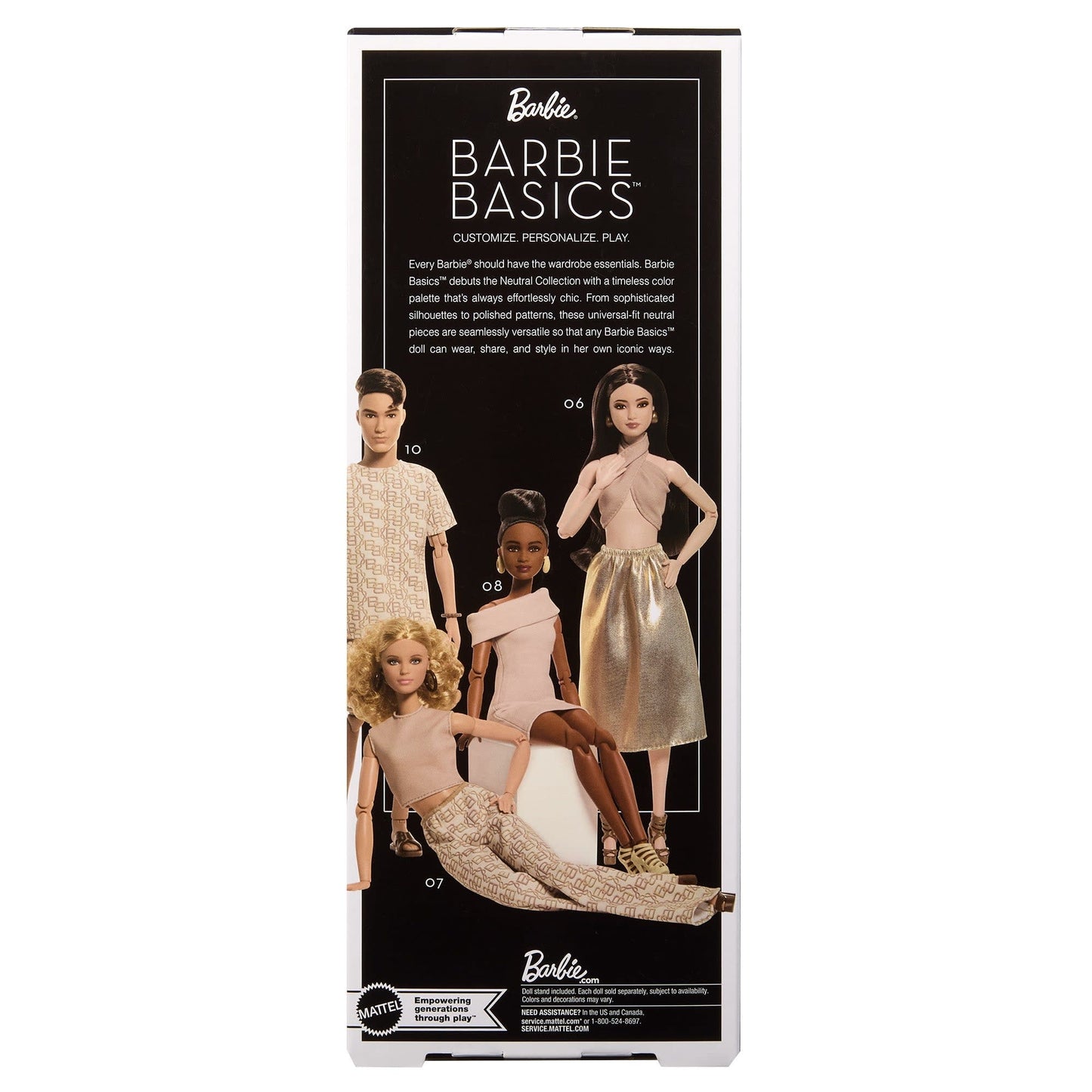 Muñeca Barbie Basics Collector 06 Cabello Castaño