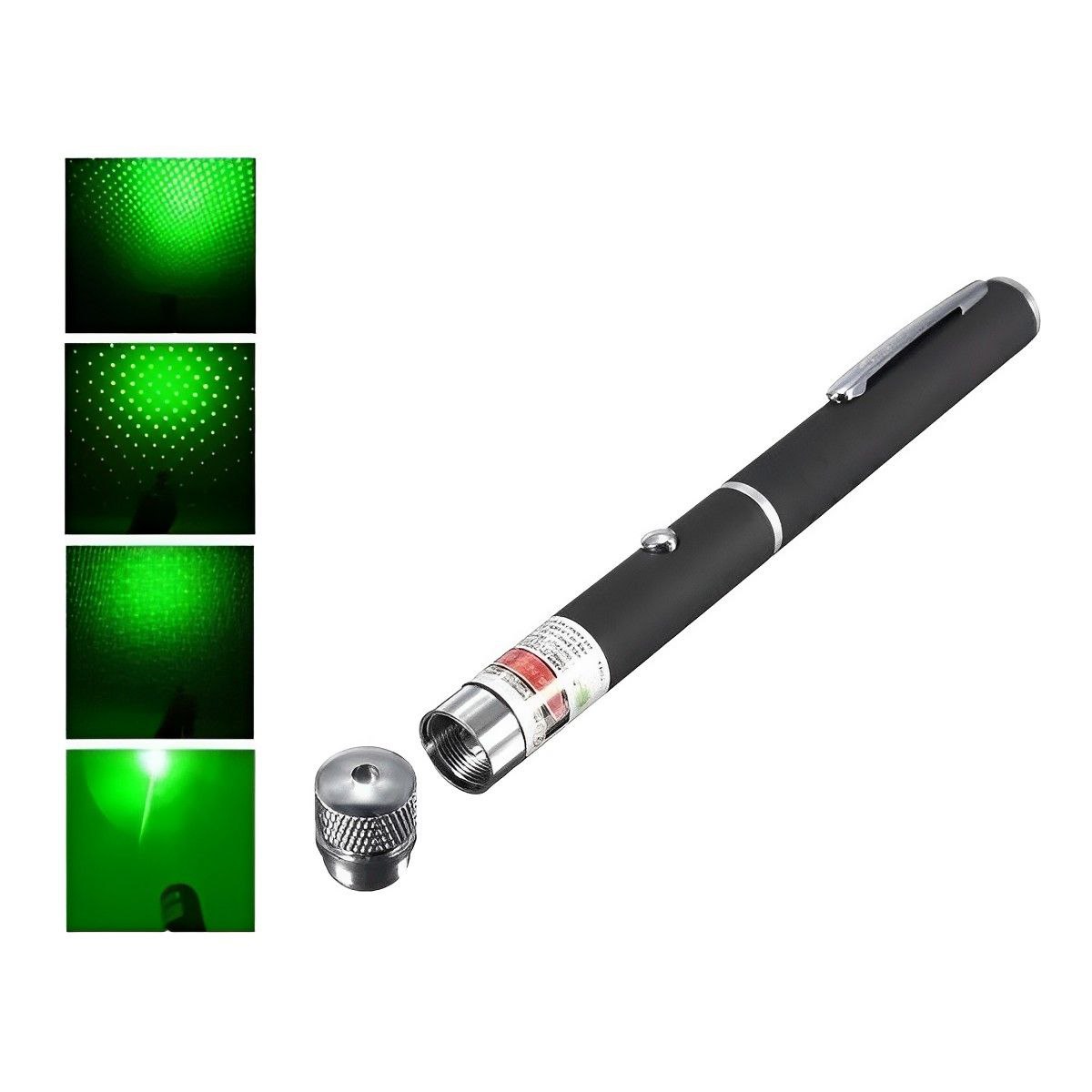 Lapiz Puntero Laser Verde Enfoque Ajustable Apuntador 1.000 Metros alcance