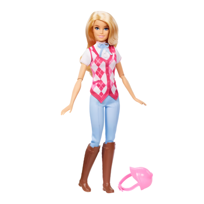 Muñeca Barbie Detective Malibú Equitación Caballos