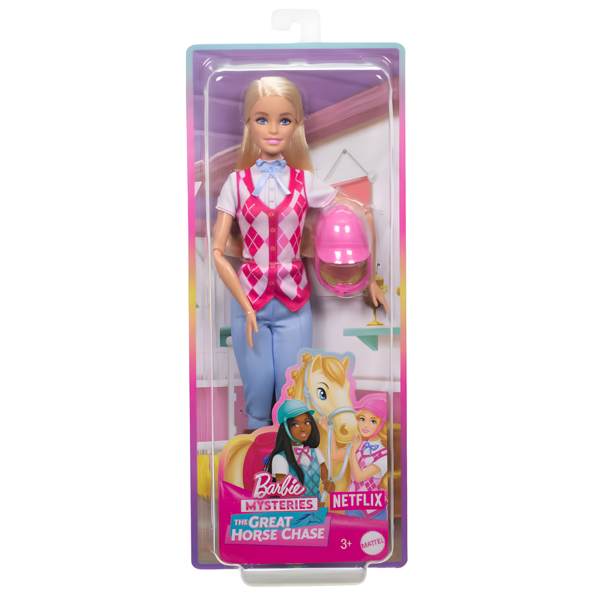 Muñeca Barbie Detective Malibú Equitación Caballos