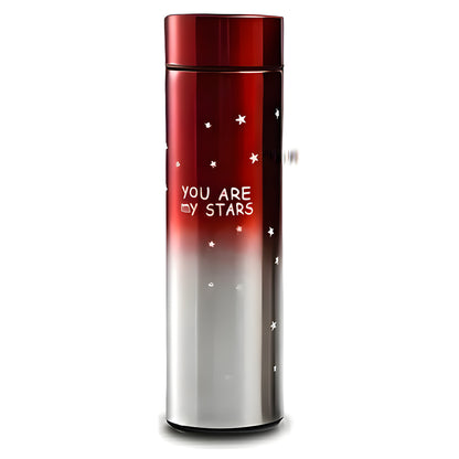 Termo Acero 500ml C/ Pantalla Led Frío/Calor Rojo