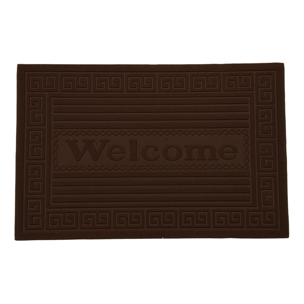 Alfombra Limpiapies Choapino 60x40 Antideslizante Entrada Cafe