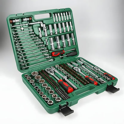 Maleta Set Caja Herramientas Dados Llaves 216 Piezas