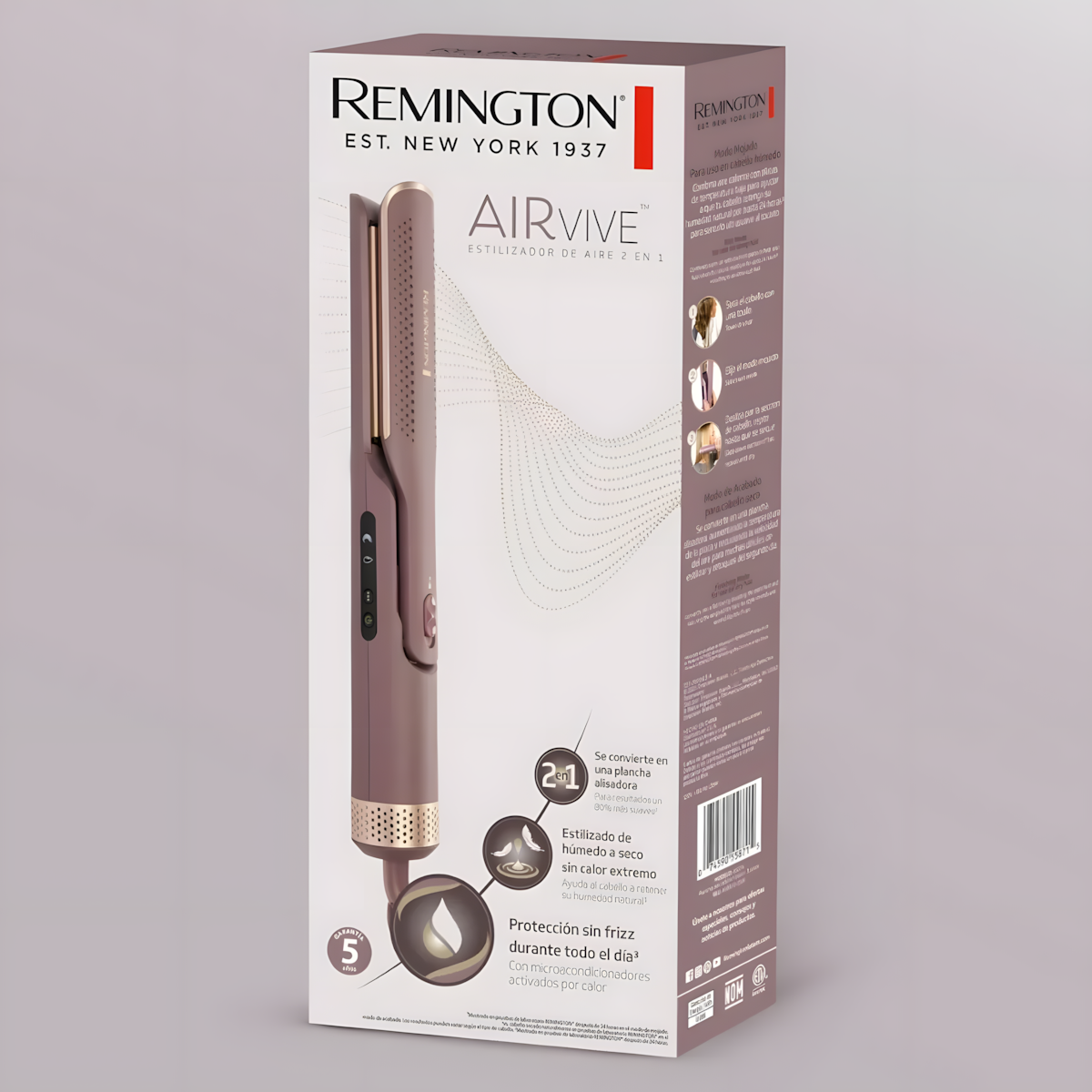 Alisador Secador Plancha Remington AIRvive 2 En 1