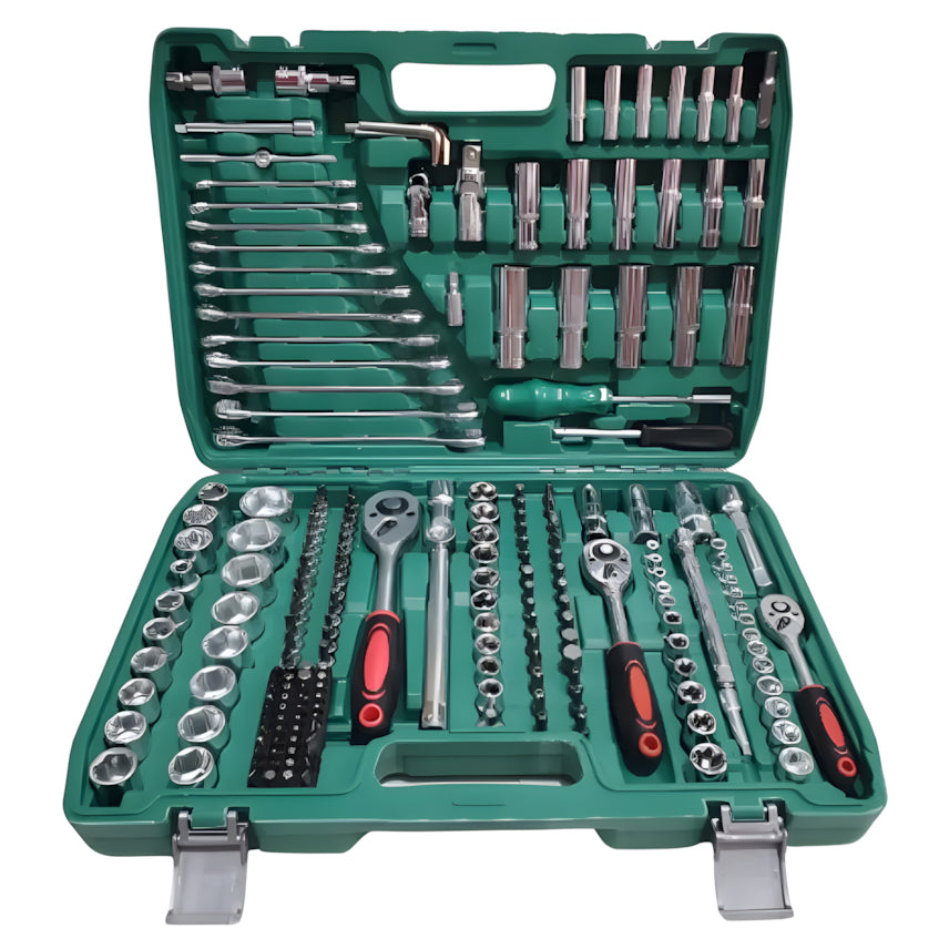 Maleta Set Caja Herramientas Dados Llaves 216 Piezas