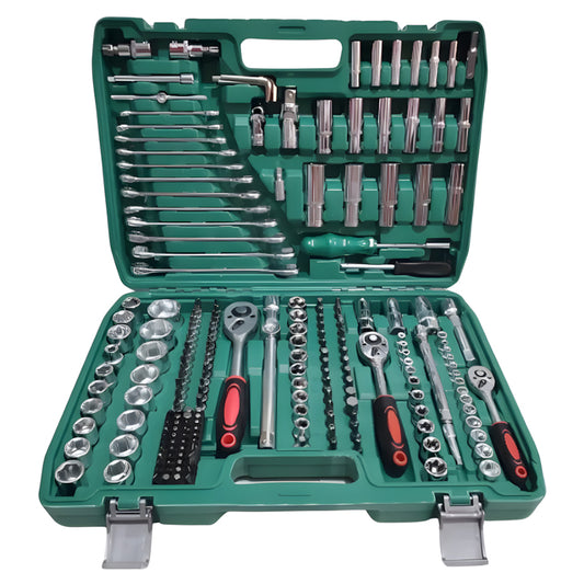 Maleta Set Caja Herramientas Dados Llaves 216 Piezas